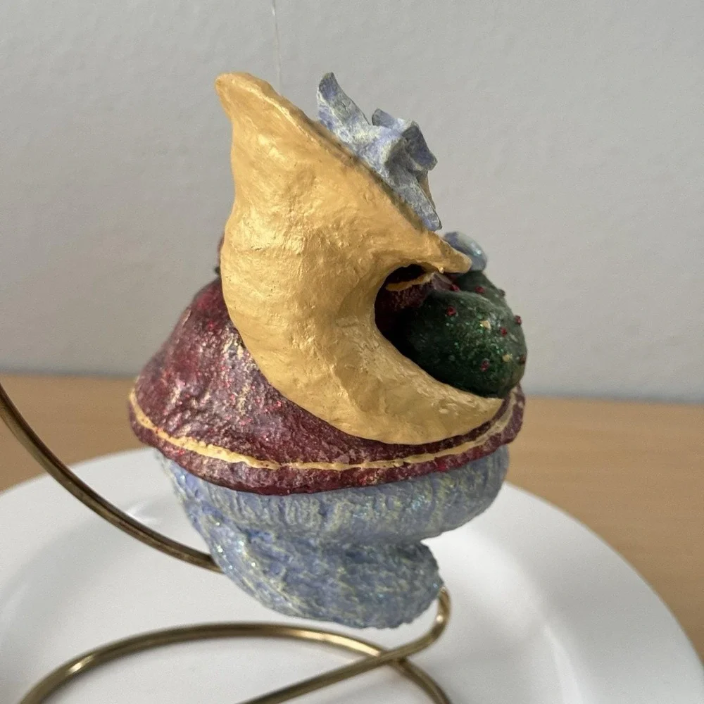 Vtg 90s‎ Dept 56 Dog Tuba Player Czarry Nights Christmas Ornament Whimsy Retired
